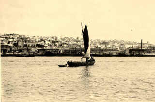 Portugese Sailing Barge in the Tagus