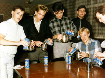 End of time 1984 ('80 intake)_Ross Hackett, Alastair Holt, Mark Prytherch, Steven York, Chris Jones