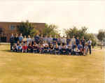 Lawn outside Risley canteen Sept '83