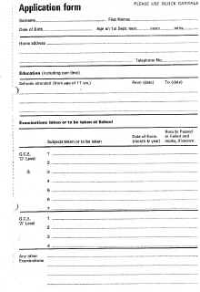 Apprenticeship Application Form