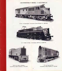 Locomotoras Diesel y Electricas