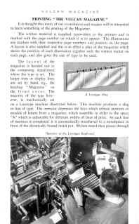 Printing the Vulcan Magazine - Linotype Machine