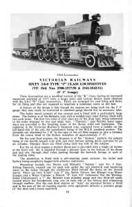 Victorian Railways Type J Locomotives