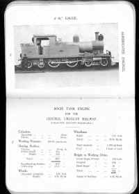 Bogie Tank Engine for the Central Uruguay Railway