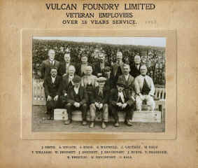 Vulcan Old Timers with 38 Years Service in 1923