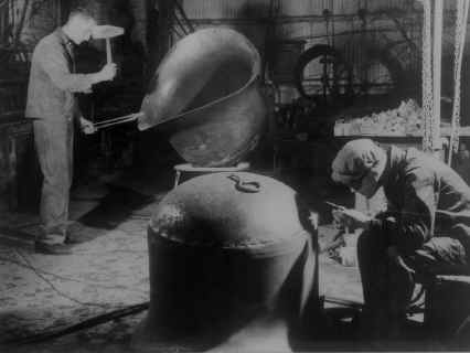 Sheet Metal Work on a Locomotive Dome