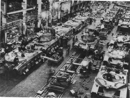 Matilda tank construction at Vulcan Foundry